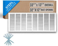Fits 32x12 Duct Opening | Steel Return Air Grille by Handua | Vent Cover Grill by Handua