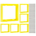 3/4” Yellow Double Gang Outlet Extender, Fixes Recessed or Protruding by AIRTAK