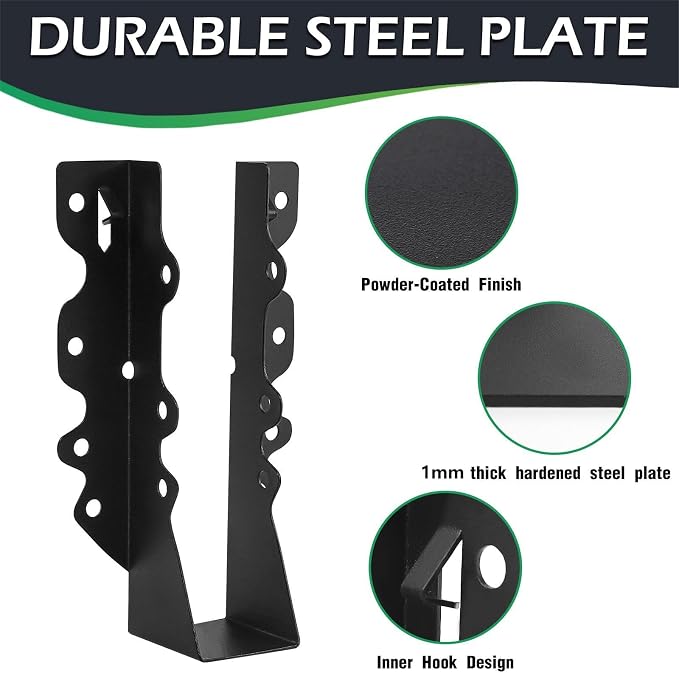 2x8 Joist Hanger 48Pcs, Q235B Steel Joist Bracket - Image 4