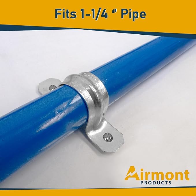 1-1/4-Inch EMT Two-Hole Conduit Strap — Reinforced Rib, Heavy-Duty Zinc-Plated - Image 7