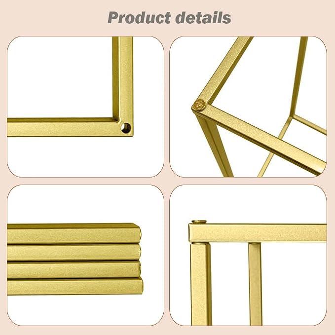 31.5inch 10pcs Gold Wedding Cenerpiece Flower vase, Metal Column Flower Stand - Image 3