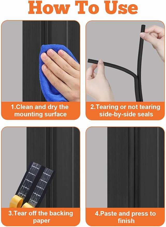 Weather Stripping Door Seal Self Adhesive Door Weather Stripping Weather Strip - Image 7