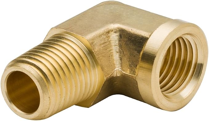 90 Degree Brass Street Elbow 1/2" NPT Male x 1/2" NPT Female Forged Pipe Fitting - Image 6