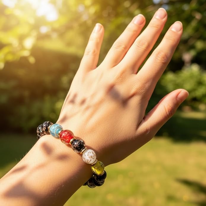Handmade Glow-in-the-Dark Beaded Bracelet, Luminous Wrist Accessory, Fashion Bracelet for Women, Ideal Gift for Night Events, Parties & Birthdays