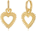 MYEARS Women Earrings Gold Huggie Hoop Dangle Drop 14K Gold Plated Small Simple Hypoallergenic Everyday Jewelry