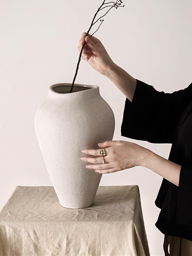 White Ceramic Vase - Image 5