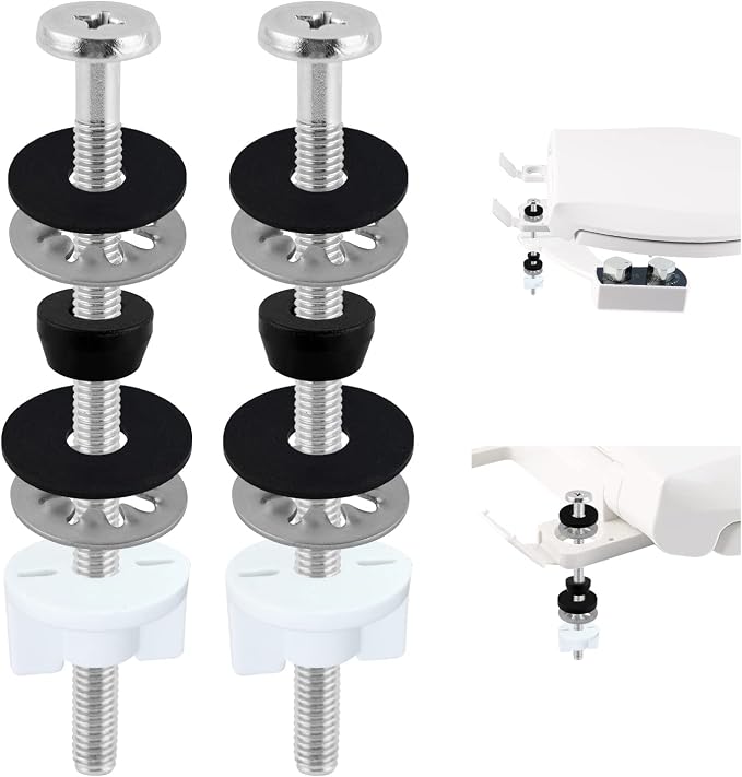 2PCS Extra Long Toilet Seat Bolts Fit by Greatcomfortathome