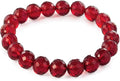 Natural Baltic Amber Bracelet for Women and Men – Stretch Wristband with Faceted Beads, Lightweight Unisex Jewelry Gift for Daily and Casual Wear