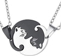 Couple Heart Or Cat BFF Best Friend for Girls Puzzle Friendship Pendant Necklaces,316L Stainless Steel