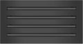 BUILDMART - 16x8 Modern AC Vent Cover - Decorative Black Air Vent - Standard by TexasBuildmart