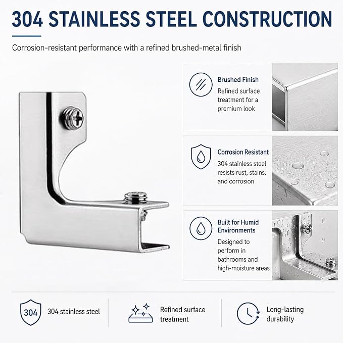 Glass and Tile Corner Clip, Clamp Bracket，L-Shape | Outdoor Furniture Connector - Image 4