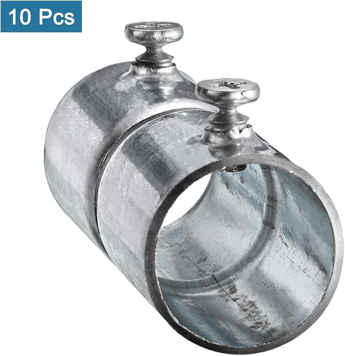 uxcell EMT Coupling, 20mm EMT Set Screw Coupling Conduit Fittings 58mm Length - Image 3