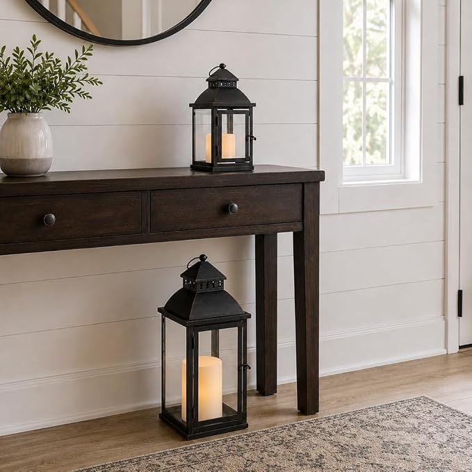 NEEDOMO Lanterns Decorative Outdoor&Indoor, Candle Holder - Image 3
