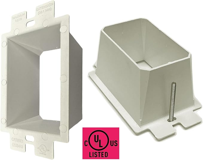 iMBAPrice IMBA-BE1 1-Gang Non-Metallic Electrical Power Outlet Box Extender - Image 3