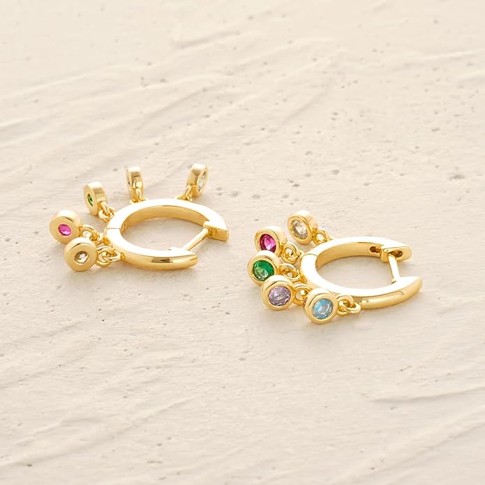 MYEARS Women Earrings Gold Huggie Hoop Ear Stud Cuff 14K Small Simple Hypoallergenic Everyday Jewelry