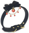 Bell Choker Collar Necklace Lolita Bow Collar Cat Kitty Velvet Necklace