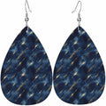 Teardrop Style Leather Earrings Outer Layer Silver Plating Hypoallergenic, Fashion Accessories Suitble Casual Outfits Parties Daily Wear for Sister Mom Wife Friends