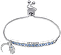 INSPIRED VOICES Sterling Silver Plated Charm Bracelets for Women - Easy Adjustable Bracelets