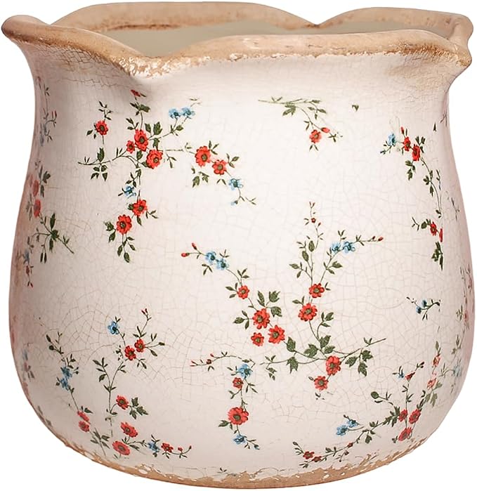 Ceramic Pots for Plants, Vintage Rustic Plant Pot by XiaanJiaju