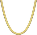 Fashion Necklace, White Gold and 18K Gold Plated Necklaces, Snake Chain, Rope Chain.Best Gift for Woman(16-18in)