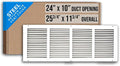 Fits 24x10 Duct Opening | Steel Return Air Grille by Handua | Vent Cover Grill by Handua