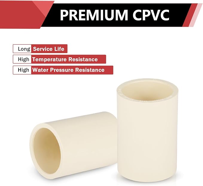 10 Pack EFIELD CPVC Coupling Adapter Fittings, - Image 5