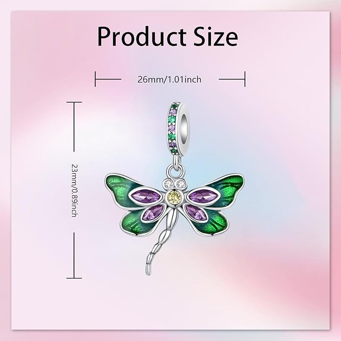 Birthday Fashion Love Heart Dangle Charm 925 Sterling Silver Charms fits Bracelets and Necklace Pendant Bead Charms Jewelry Present for Women Family Friends