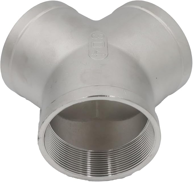 Stainless Steel 304 Tee NPT Female Y Shaped 3 Way Cast Pipe Fitting - Image 4