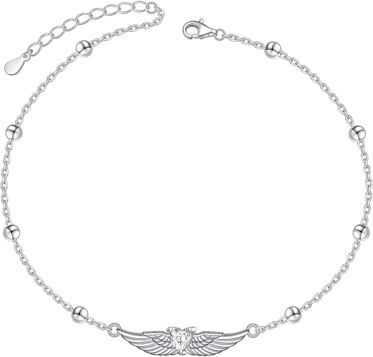 S925 Sterling Silver Anklets Adjustable Beach Foot Ankle Bracelet Jewelry Gifts For Women Girls