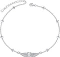 S925 Sterling Silver Anklets Adjustable Beach Foot Ankle Bracelet Jewelry Gifts For Women Girls