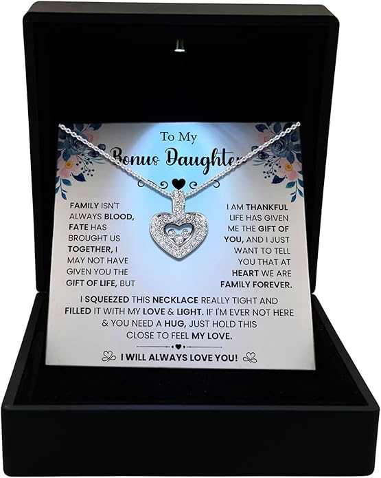 TRYNDI To My Daughter Necklace from Dad - Christmas Gifts for Daughter, Granddaughter, Daughter-In-Law, Women's Jewelry Gifts for Women Birthday, Valentine's Day, Mother's Day
