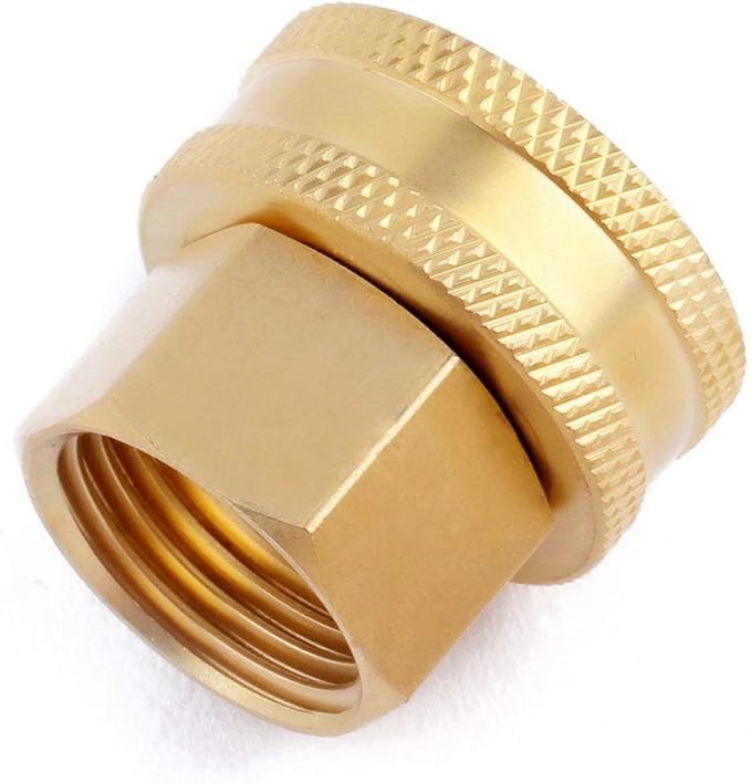 (6 Pack Lead-Free Brass Garden Hose Threaded 3/4 to 1/2 NPT Fitting Connect - Image 2