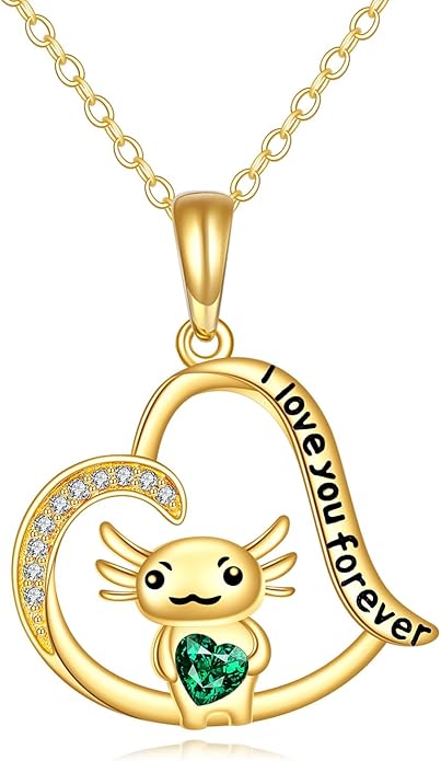KECHO 14K Gold Animal Pendant Necklace - Dainty Zodiac & Pet Inspired Charm Necklace for Women - 16+1+1"