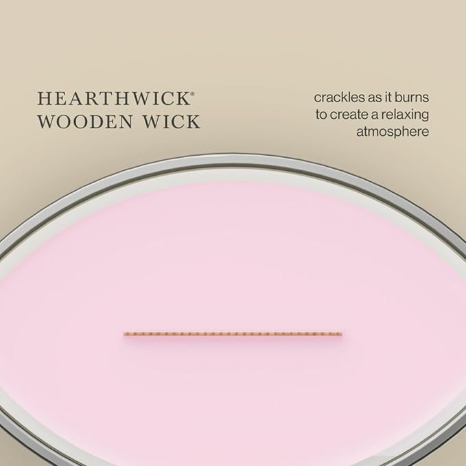 WoodWick Cherry Blossom & Vanilla Scented Ellipse Candle - Image 5