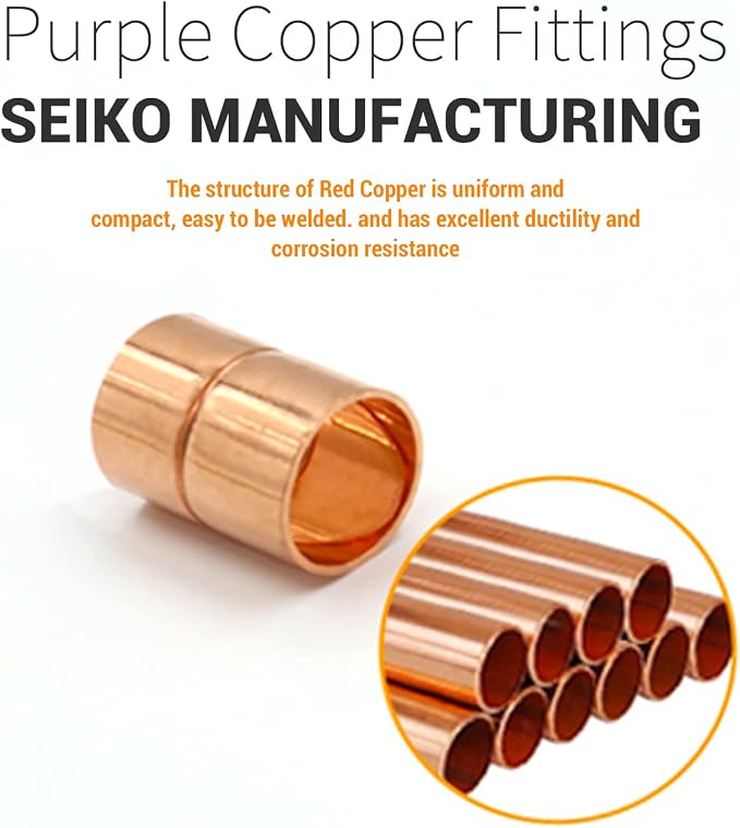 Straight Coupling Copper Fittings 5/8 Inch Copper Pipe Welding Joint Connector - Image 3