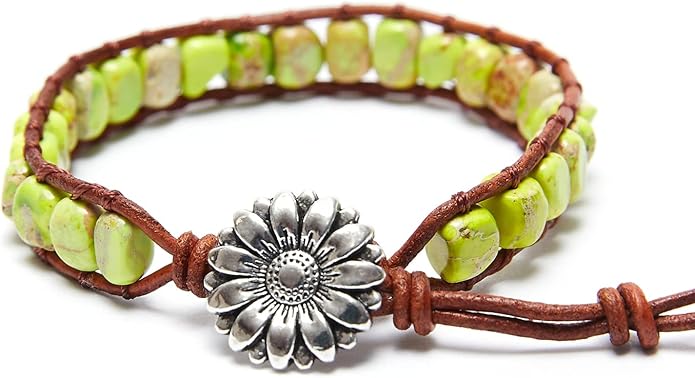 ZOSOJONA 7 Chakra Bracelet Bohemian Handmade Leather Wrap Healing Protection Natural Stone Yoga Beaded Bracelets Boho Friendship Jewelry