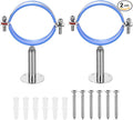 HARFINGTON 2 Set Wall Mount Ceiling Mount Pipe Supports 304 Stainless Steel by HARFINGTON