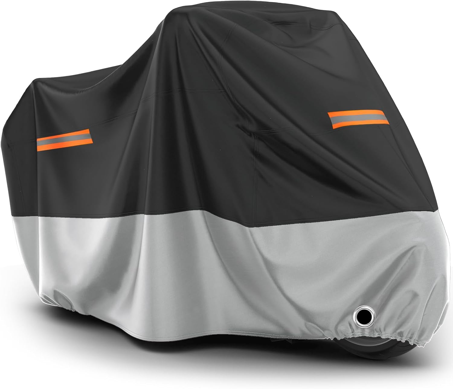 Favoto Motorcycle Cover Waterproof Outdoor - All Season Sun Protection with Lock-Holes Rain Snow Windproof Dustproof Universal Fit Motorbikes Vehicle Moped Cover, 96.5" x 41" x 50"