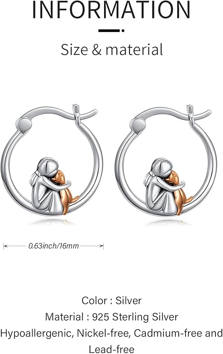 JUSTKIDSTOY Hypoallergenic Panda/Unicorn/Hummingbird/Dolphin Hoop Earrings for Women 925 Sterling Silver Animal Huggie Hoop Earrings Jewelry Gifts for Sensitive Ears