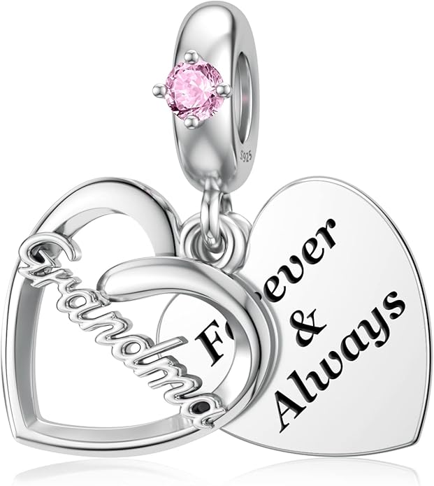 DALARAN Sister Mother Daughter Wife Charms for Bracelet Forever Always Love Charm for Birthday Christmas Sterling Silver Dangle Charm