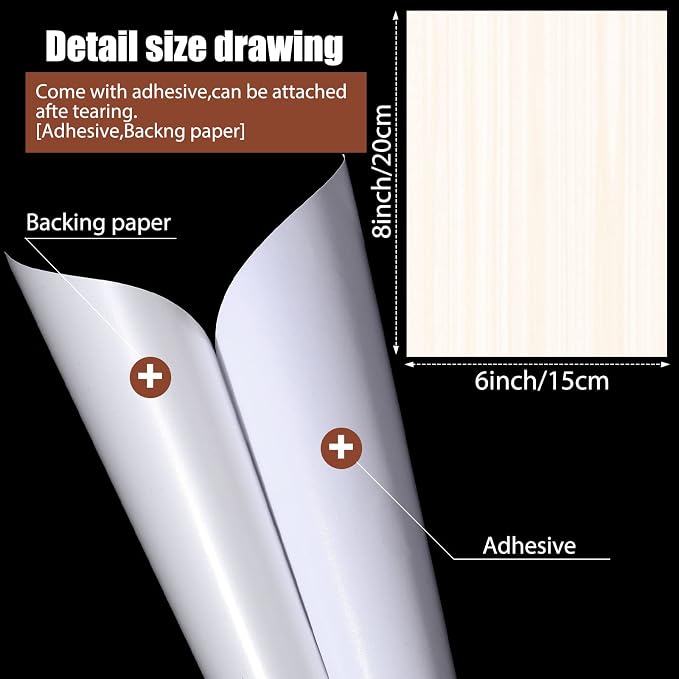 Mudder 20 Pieces Vinyl Siding Repair Kit 6 x 8 in Fence Repair Kit, - Image 3