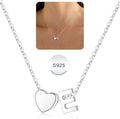 Turandoss Valentines Gifts for Her Kids Girls, Dainty S925 Sterling Silver Tiny Heart Letter A-Z Pendent Necklace Trendy Birthday Valentines Jewelry Gifts for Girls Women