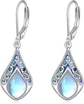 Abalone Shell Dangle Drop Earrings for Women 925 Sterling Silver Filigree Bohemian Earrings Jewelry Gift