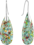 SELOVO Stone Fishhook Dangle Drop Earrings Statement Earrings for Women Stone