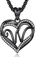 INFUSEU Unique Initial Necklaces for Women Girls Small Heart Letter Jewelry, Meaningful Personalized Gifts