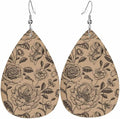 Teardrop Style Leather Earrings Outer Layer Silver Plating Hypoallergenic, Fashion Accessories Suitble Casual Outfits Parties Daily Wear for Sister Mom Wife Friends
