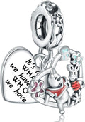 MITSOKU 925 Sterling Silver Charms for Bracelets Necklaces Animal prototype Pendant Safety Chain Dangle Pendants Beads Christmas Day Charms Jewelry Gift for Women