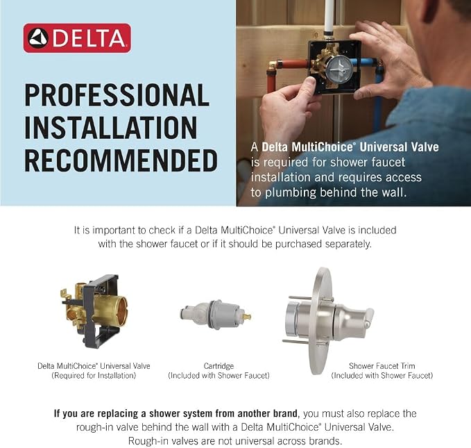 Delta Faucet R10000-UNBXHF MultiChoice Universal Shower Valve Body - Image 3