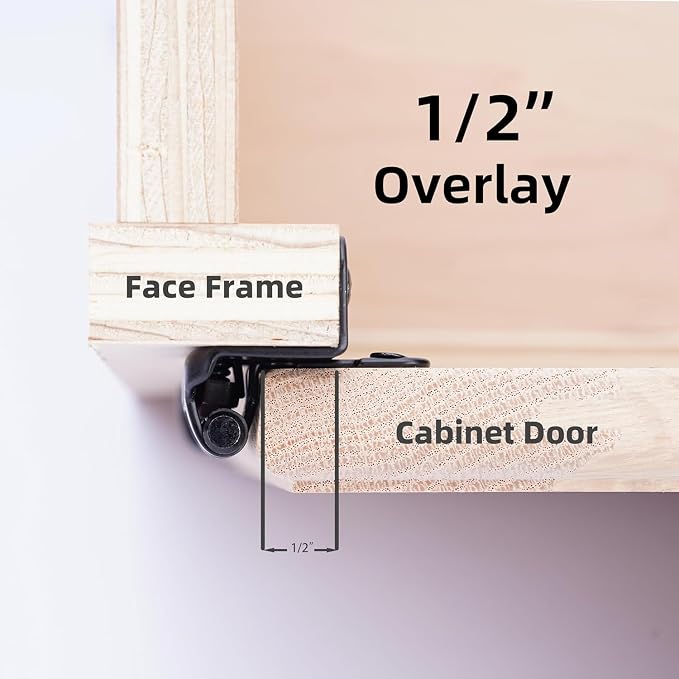 10 Pack Oil Rubbed Bronze Cabinet Hinges - Image 5