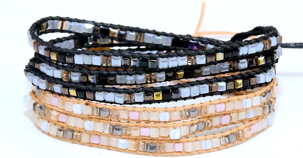 ZOSOJONA Women Wrap Bracelets Boho Natural Stone Jasper Turquoises Strand Bracelet Jewelry Collection